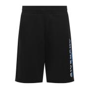 Sorte Logo Track Shorts for Menn