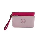 Rosa Kalveskinn Pung Clutch Bag