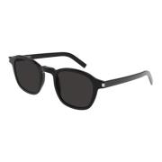 Black/Grey Slim Sunglasses