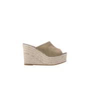 Flash Velour Sandaler Beige