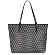 Geometrisk Shoppingbag i Noir