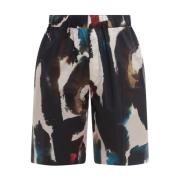 Graffiti Acquerello Bermuda Shorts