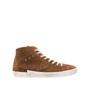 Brune Sneakers med Distressed Finish