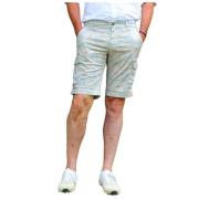 Cargo Bermuda Shorts med Palmetrykk