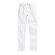 Slim Fit Hvite Jeans