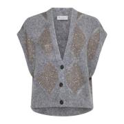 Argyle Ull Mohair Vest