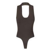 V-hals Stretch Bodysuit