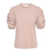 Vevd Trim Tshirt Top Dusty Blush