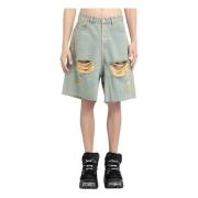 Blå Sand Ødelagte Baggy Shorts