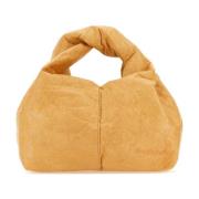 Beige Mini Twister Hobo Håndveske