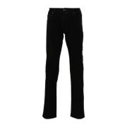 Sort Bomullsblanding Straight Leg Jeans