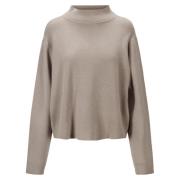 Beige Serge Top Sweater