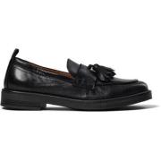 Sort Croco Tassel Loafers