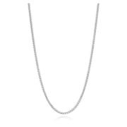 Mens Squared Silver Chain