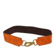 Pre-owned Suede belts