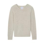 Beige Nanami Rund Hals Sweater