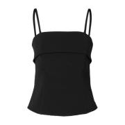 Konvertibel Bustier Topp - Svart