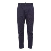 Blå Chino Bukser Slim Fit