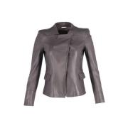 Pre-owned Leather outerwear