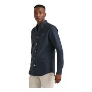 Navy Oxford Button Down Skjorte