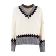 Brodert V-hals Jumper