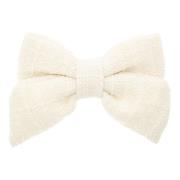 Tweed BOW Hårklipp OFF White