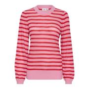 Glitrende Pullover Genser Pink Frosting