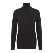 Rollneck Top & T-Shirt Svart