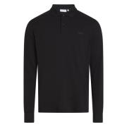 Svart Liquid Touch Slim Polo Genser