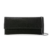 Kate Rhinestone Clutch Bag Svart