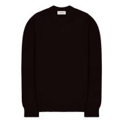 Behagelig Crewneck Genser i Marine Cashmere