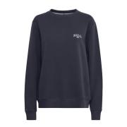 Midnight Sweatshirt med Brodert Detalj