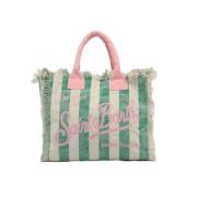 Frynset bomull tote bag Vanity