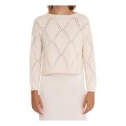 Diamantmønster Pullover Genser