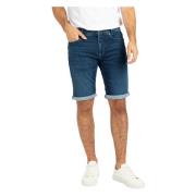 Lett Sweat Denim Bermuda Shorts