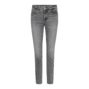 Chic Jeans Lys Grå Vintage-Inspirert