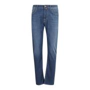 Stilig Denim Jeans med 5 Lommer