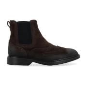 Brun Semsket Chelsea Boot H576