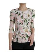 Blomster Lily Print Bluse Topp