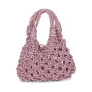 Luksuriøs Mini Macramé Krystallveske