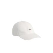 Hvit Gant Unisex Shield Cap Hodeplagg