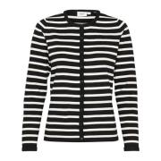 Stripete Cardigan Svart Mila Stripe