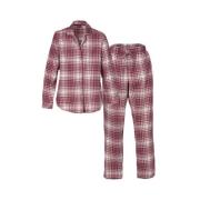 Margrete Flanell Pyjamas - Rosa/Blågrå Undertøy