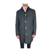 Tidløs marineblå trenchcoat for elegant stil