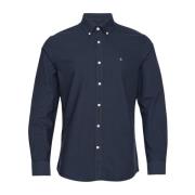 Blå Oxford Button Down Skjorte