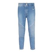 Rillet bomull slim-fit jeans