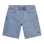 Begrenset Opplag Denim Shorts Vasket Blå