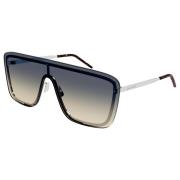 Silver/Grey Green Shaded Sunglasses