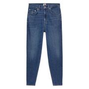 Denim Jeans Tapered Leg Glidelås Lukking