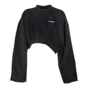 Sort Crop Sweatshirt - Oversized Passform